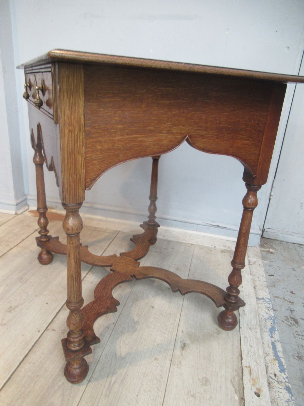 photo furniture Oak Side Table  In The William And Mary Style Dating From Around 1910