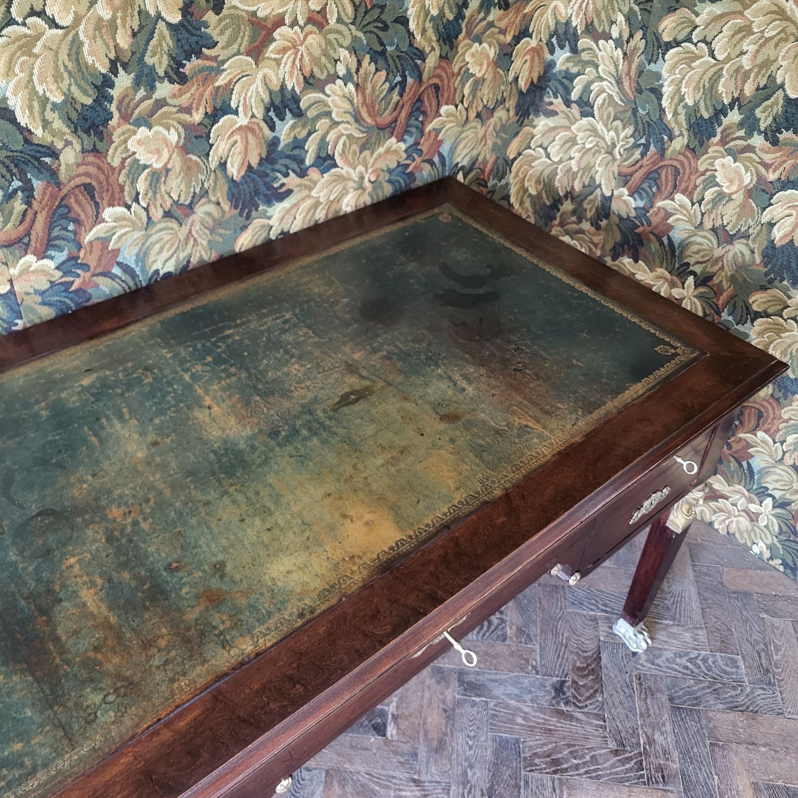 Antique Empire Style Mahogany Freestanding Desk photo 1700.0