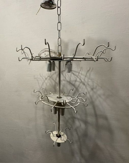 Murano Glass Tube  Chandelier 1970’s photo vinterior