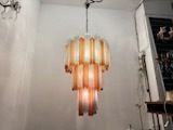 photo furniture Murano Glass Tube  Chandelier 1970’s
