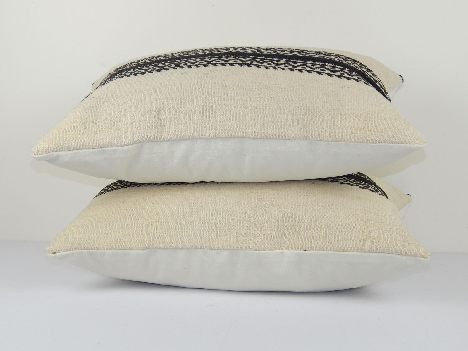 Striped Turkish Kilim Pillow Cover   A Pair photo Textiles