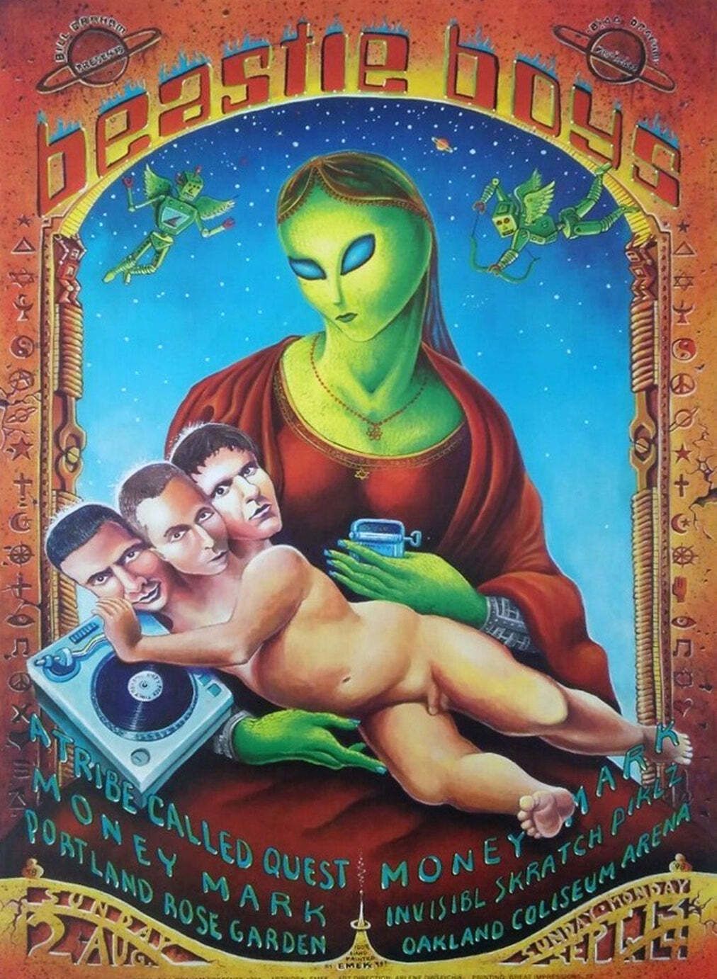Beastie Boys   Portland Rose Garden" Original Vintage Poster"