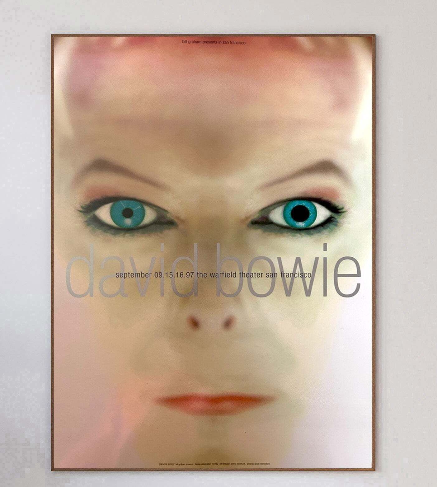 David Bowie   San Francisco" Original Vintage Poster" photo 324.0