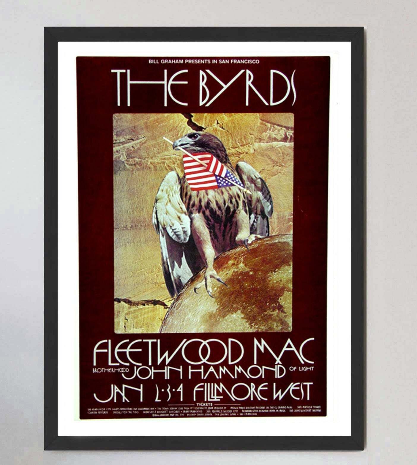 The Byrds & Fleetwood Mac   Fillmore West" Original Vintage Poster" photo furniture