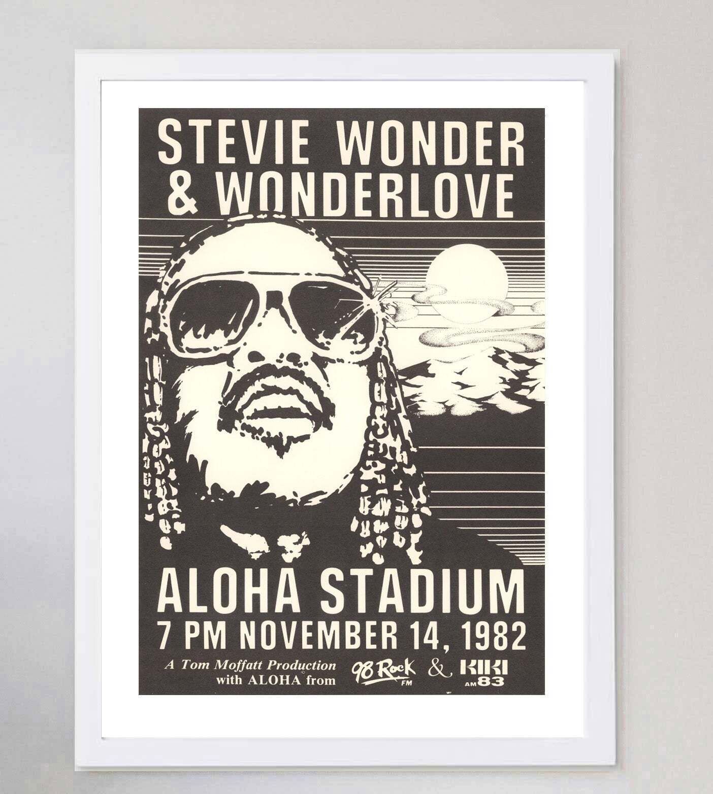 Stevie Wonder   Aloha Stadium" Original Vintage Poster" photo for sale