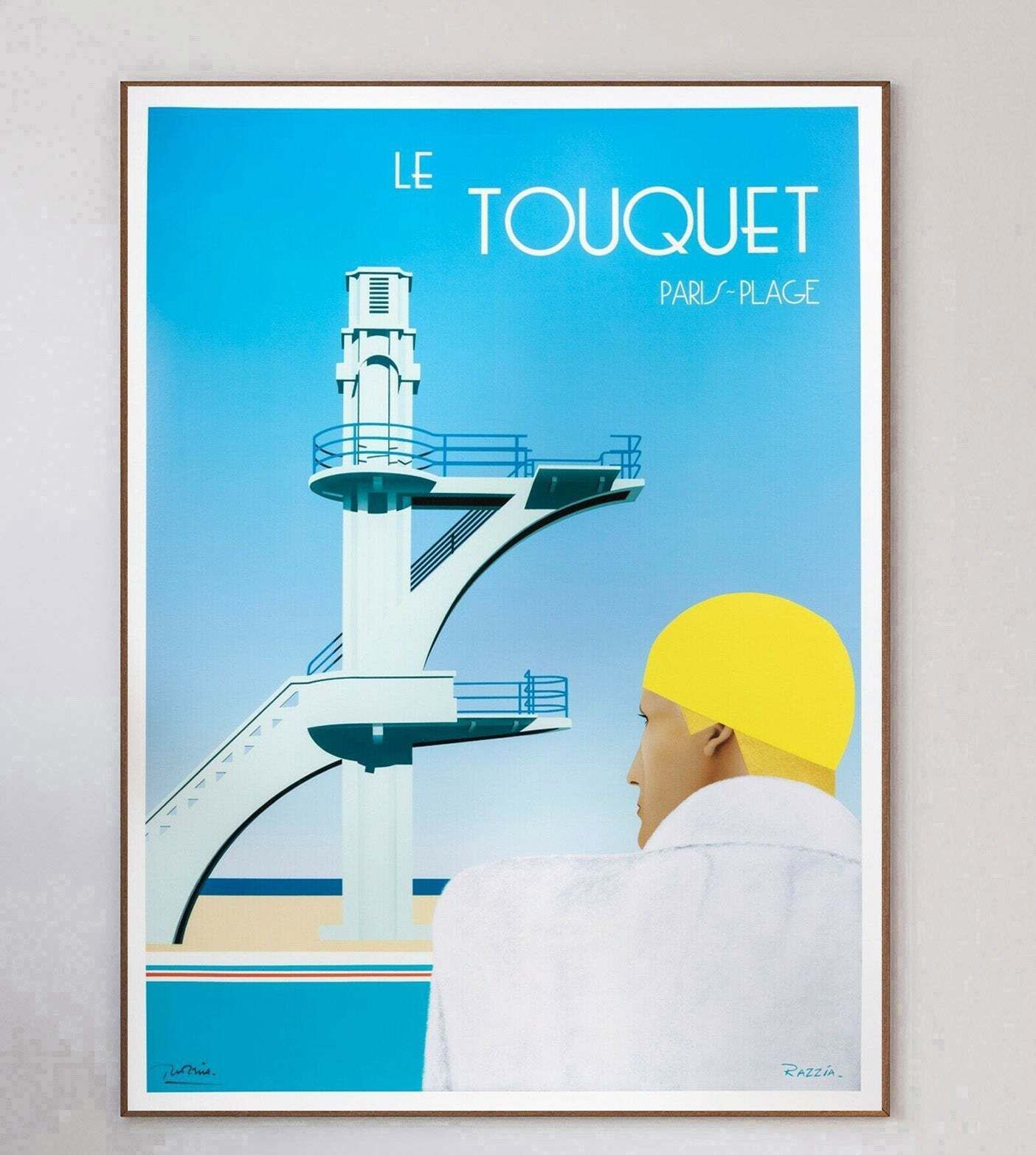 Le Touquet Paris   Plage" Original Vintage Poster" photo 442.0