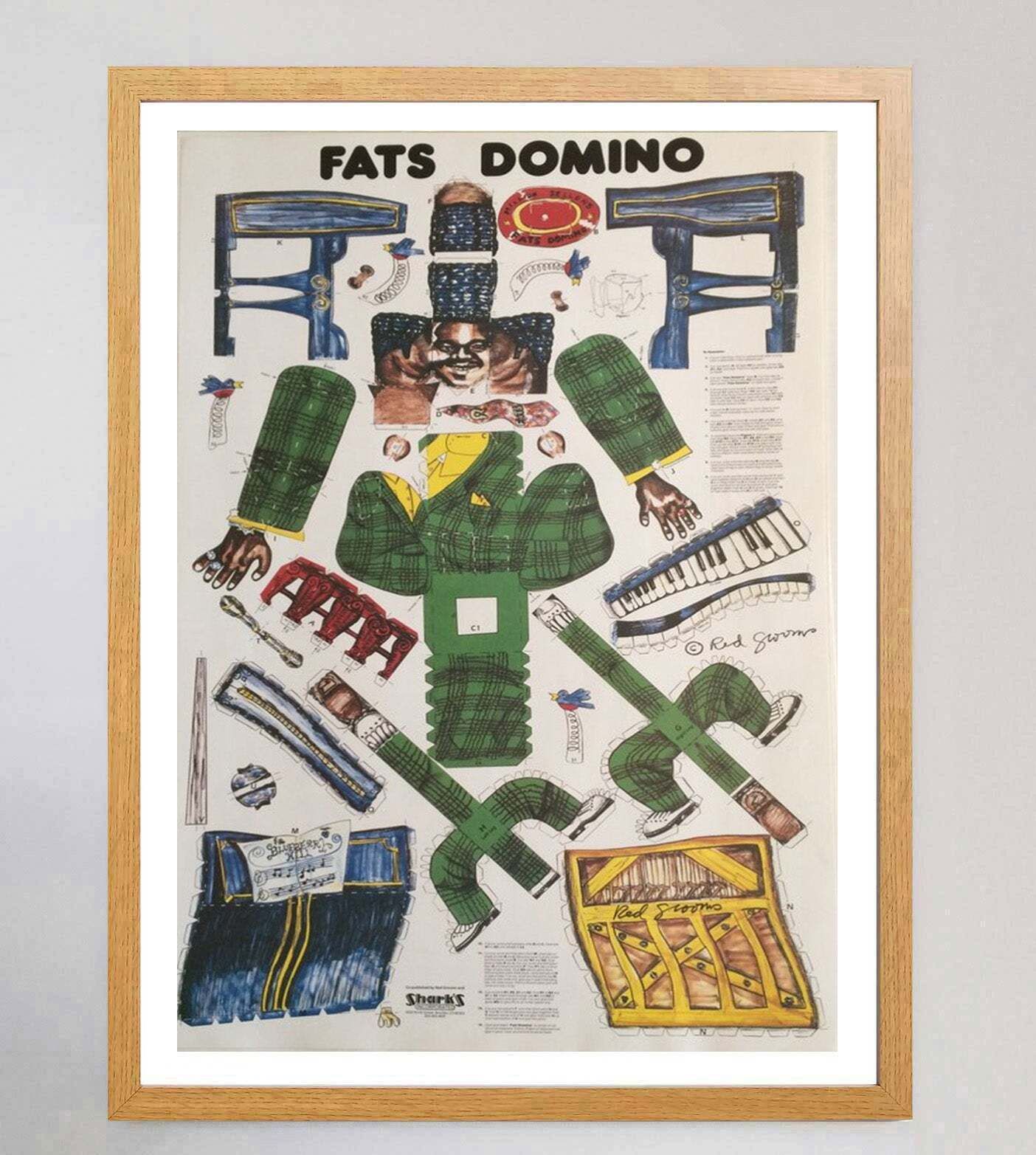 Fats Domino   Red Grooms" Original Vintage Poster" photo Art
