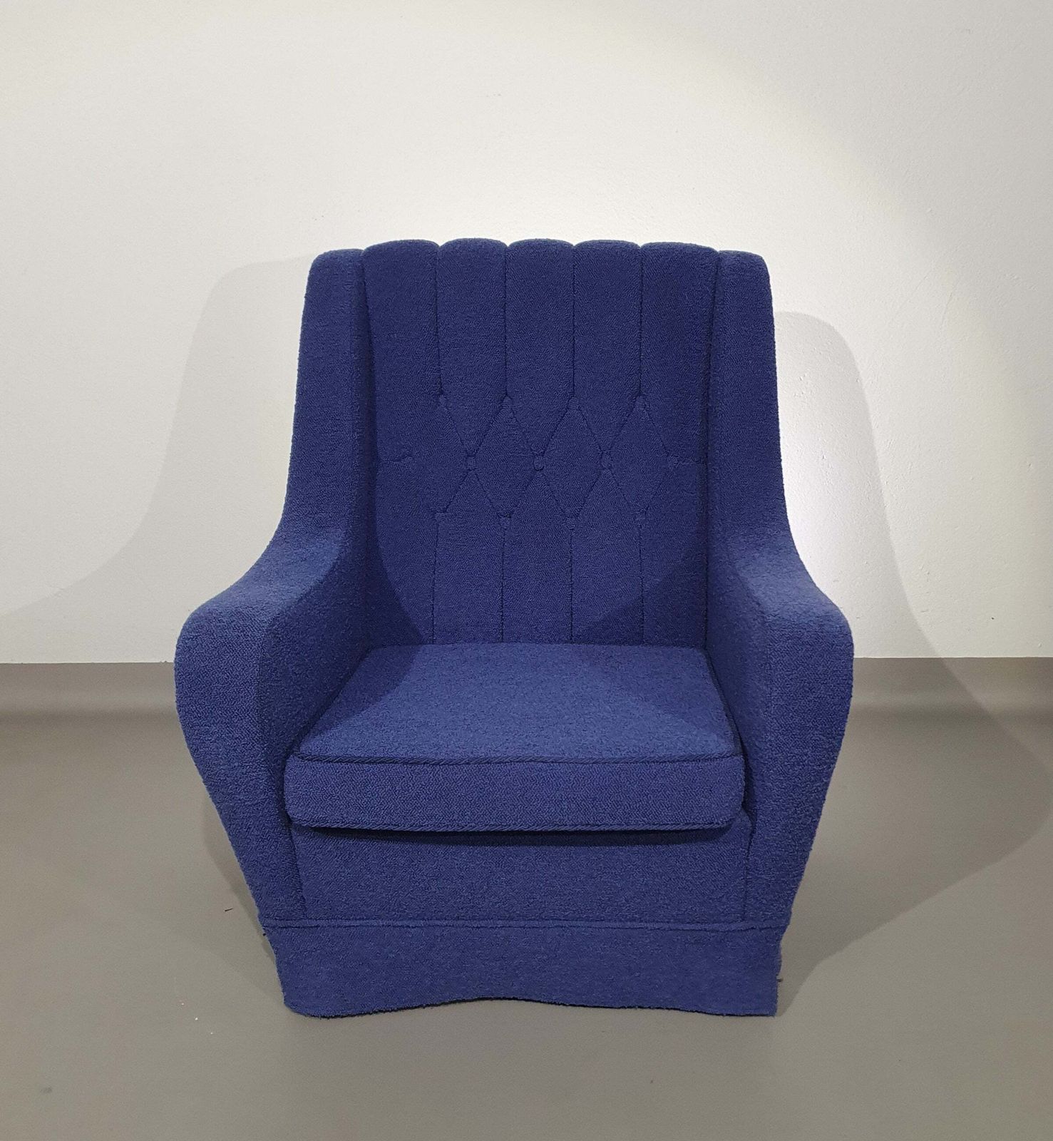 Furniture Graceful Arm Chair / Wool Bouclé / 70's photo