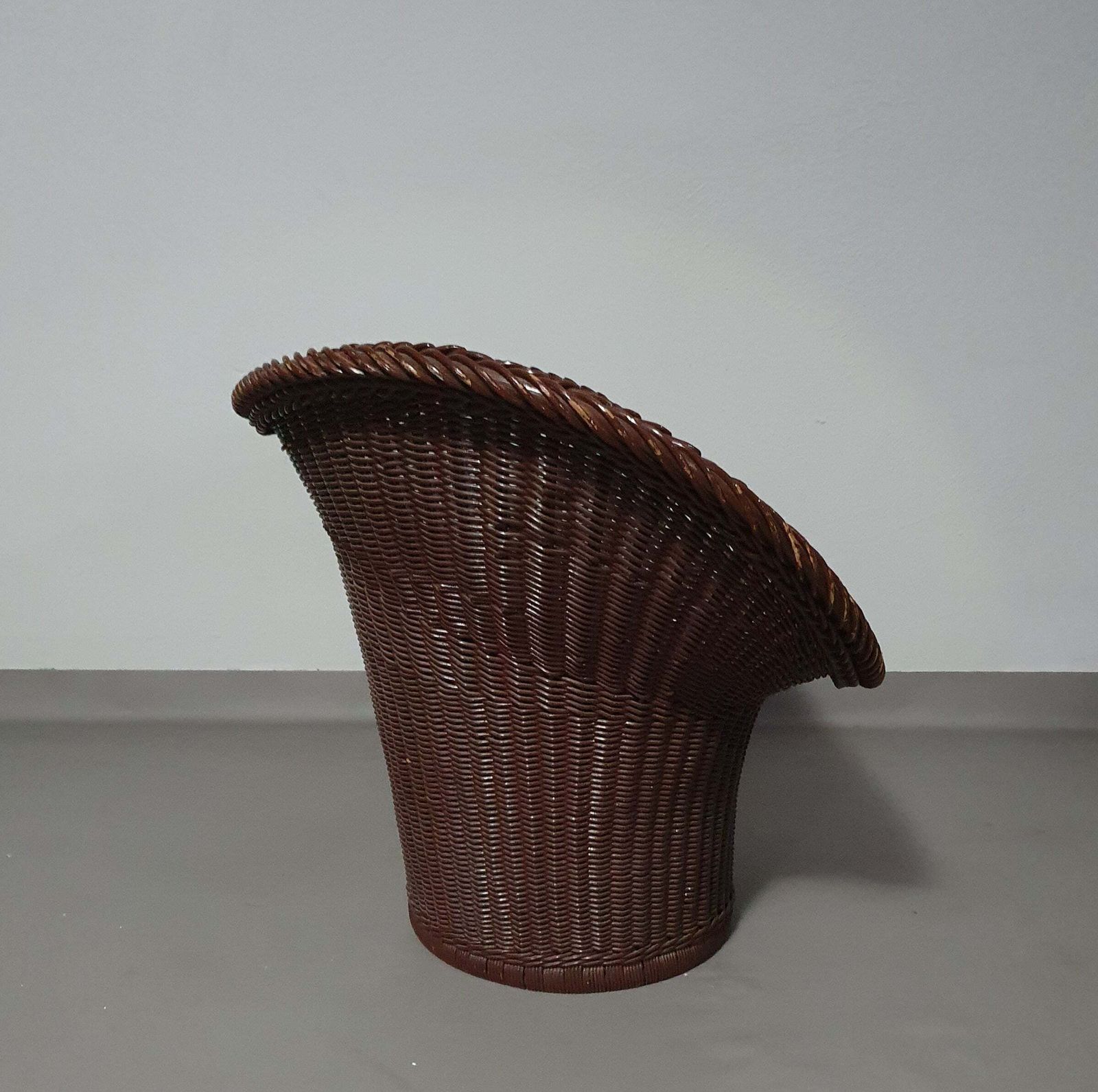 Authentic, Very Rare Wicker Chair, Model E20 Designed In 1957 By Egon Eiermann And Produced By Heinrich Murmann. With Traces Of Use. photo Furniture