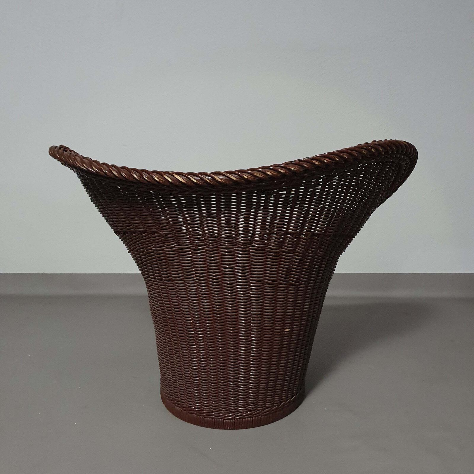Authentic, Very Rare Wicker Chair, Model E20 Designed In 1957 By Egon Eiermann And Produced By Heinrich Murmann. With Traces Of Use. photo 1161.0