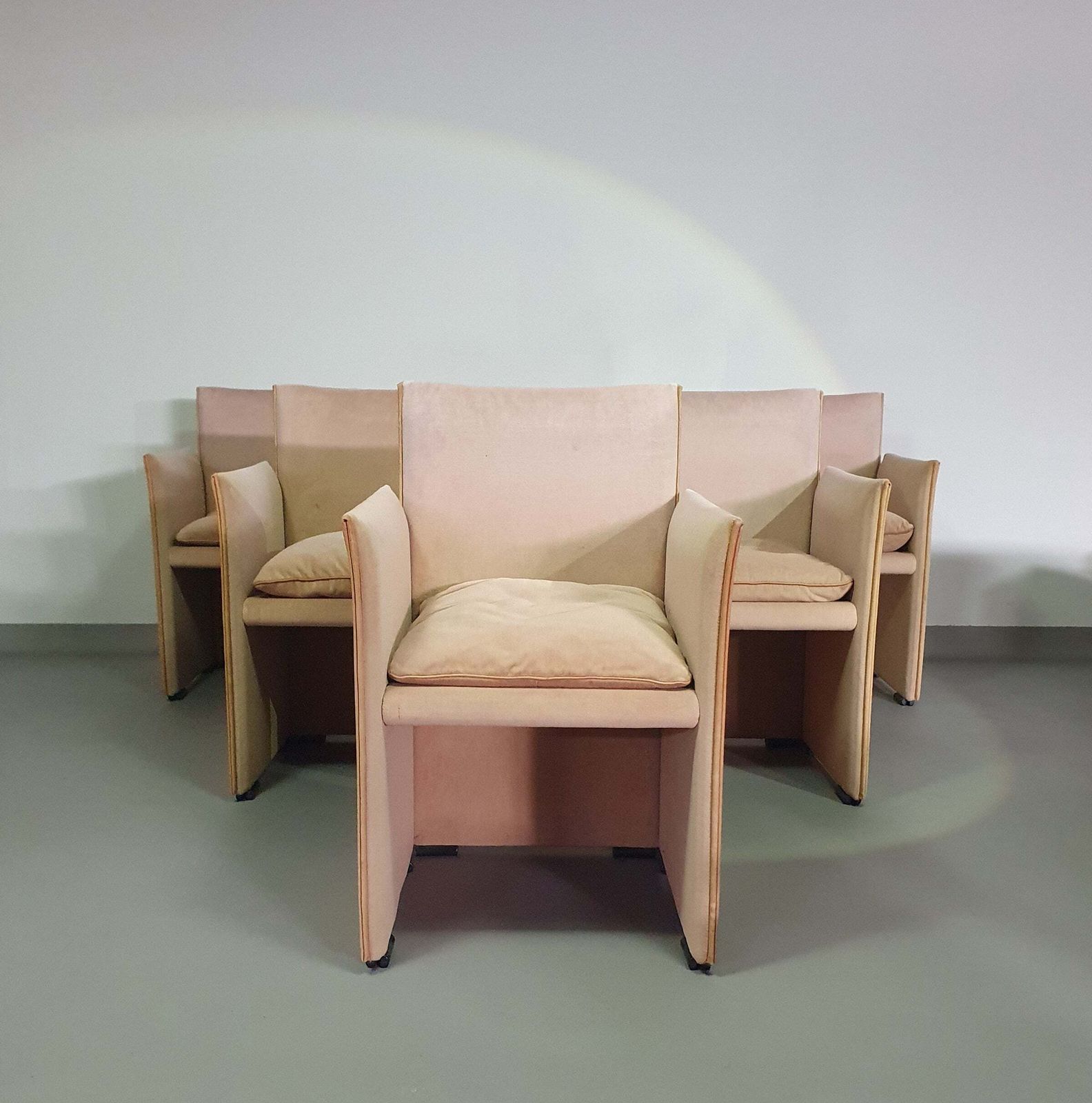 Set (6) By Mario Bellini 401 Break Chairs For Cassina, 1990s photo 1900.0