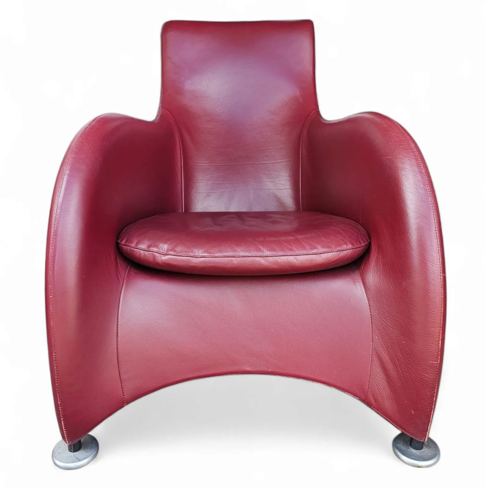 photo for sale Montis / Gerard Van Den Berg / 1990s / Burgundy Red Leather
