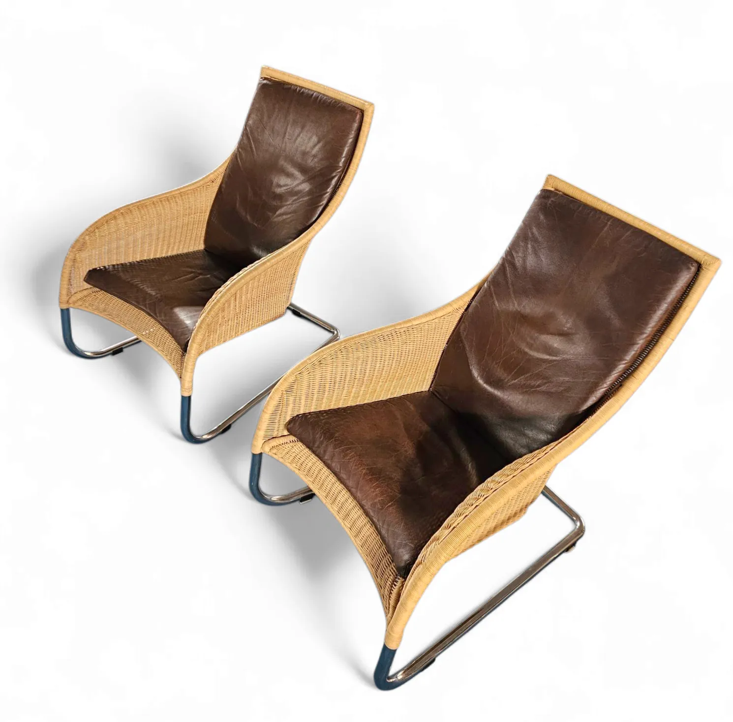 2 X Weighty Rattan Lounge Chair 1990s photo 1266.0