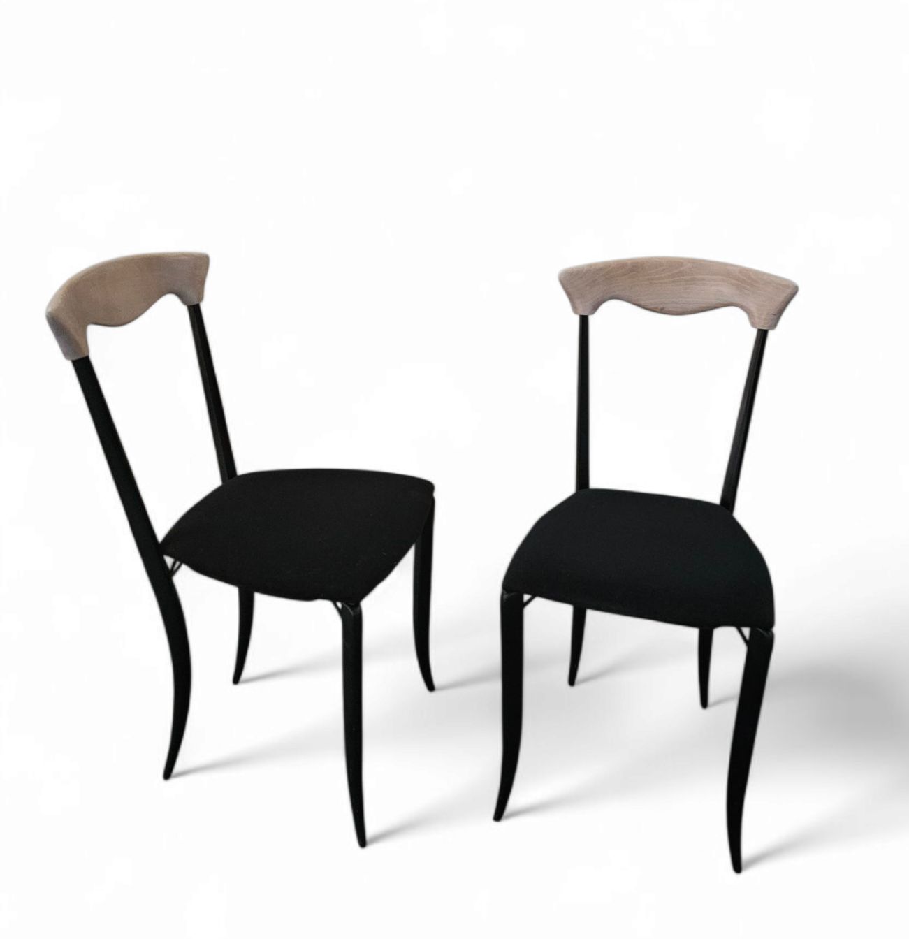 2 X Charme Dining Chair By Fasem Is A Slender, Yet Strong Masterpiece 1980s photo 845.0
