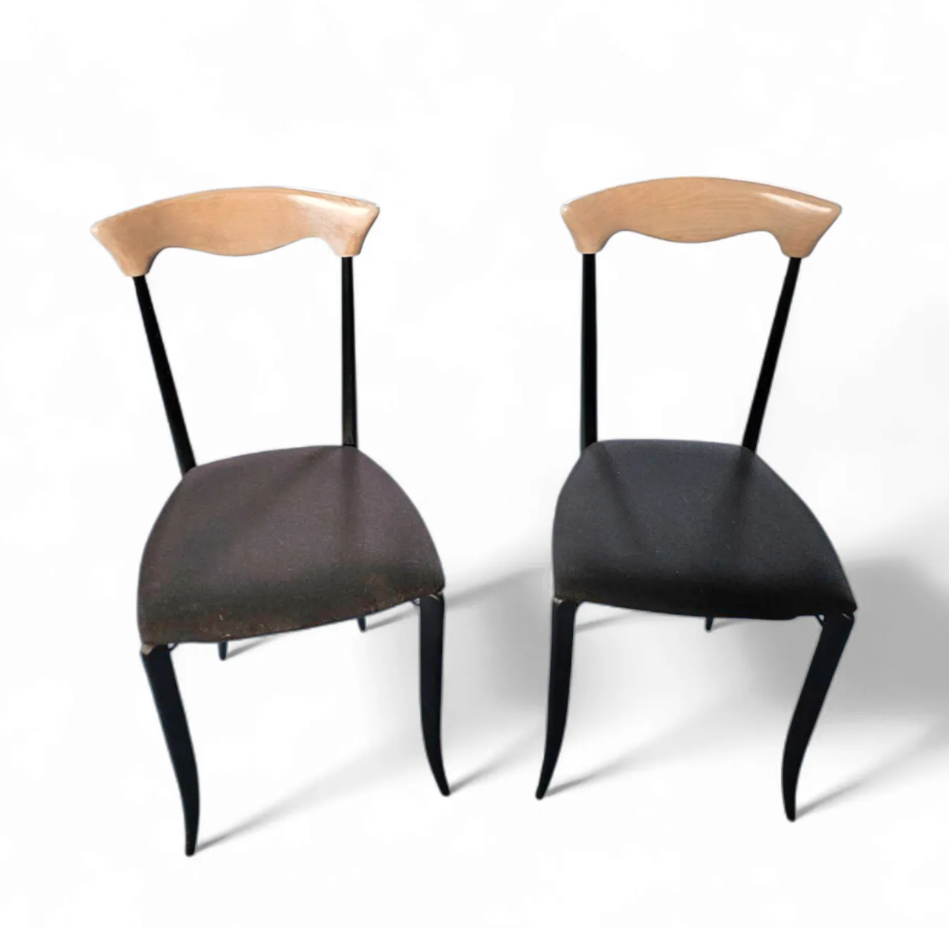 2 X Charme Dining Chair By Fasem Is A Slender, Yet Strong Masterpiece 1980s photo vinterior
