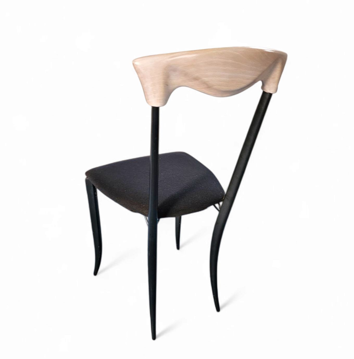 photo buy 2 X Charme Dining Chair By Fasem Is A Slender, Yet Strong Masterpiece 1980s