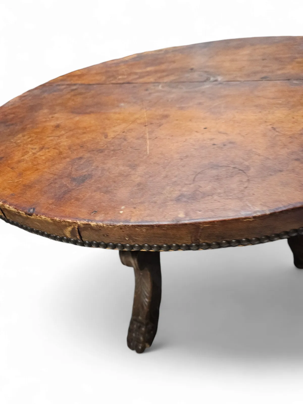 Mid Century Coffee Table / Well Crafted In Solid Wood And Cognac Leather Accept Skip To Content Grand Repos Open Menu Mid Century Coffee Table In Soli photo furniture