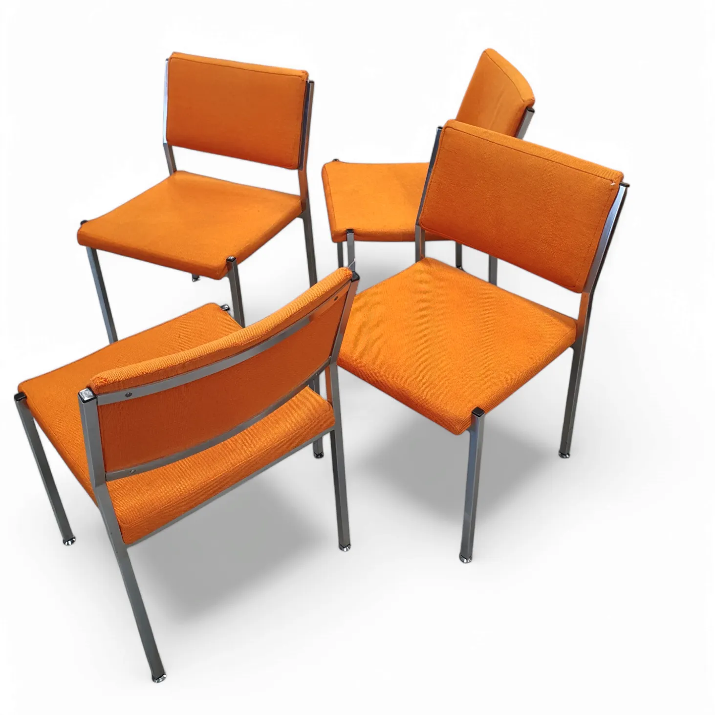 4 X / Abraham Polak / Ap Originals Chairs By Hein Salomonson 1960's