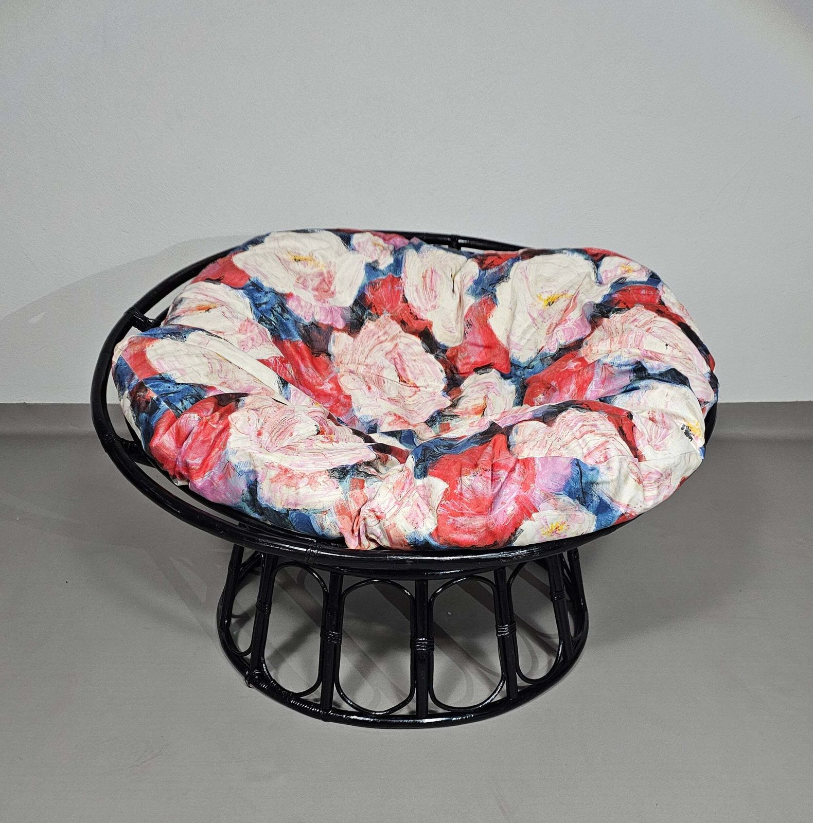 Papasan Rattan Lounge Chair 1970s Width 120 Height 70 Cm photo furniture