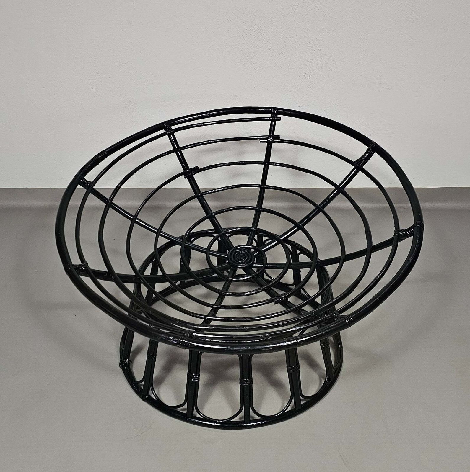 740.0 Papasan Rattan Lounge Chair 1970s Width 120 Height 70 Cm photo