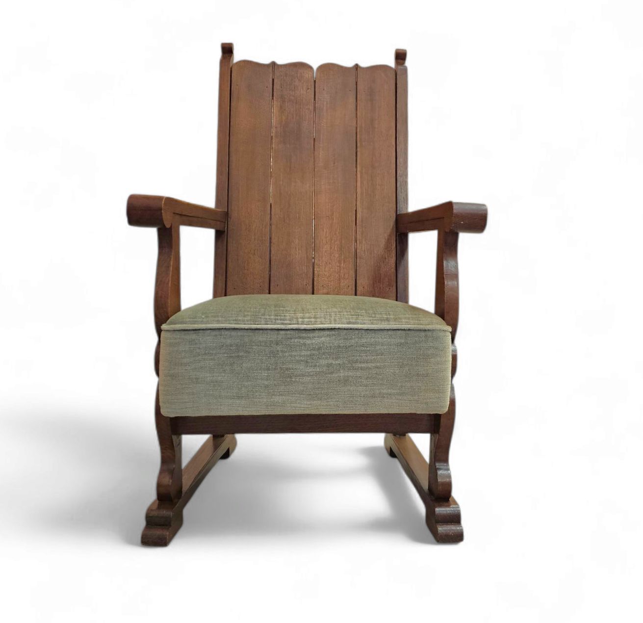 Oak Arm Chair 1930s, Vintage photo vintage