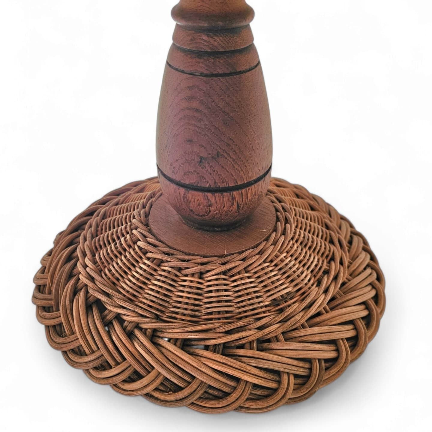 Scandinavian Rattan / Wicker Table Lamp photo furniture