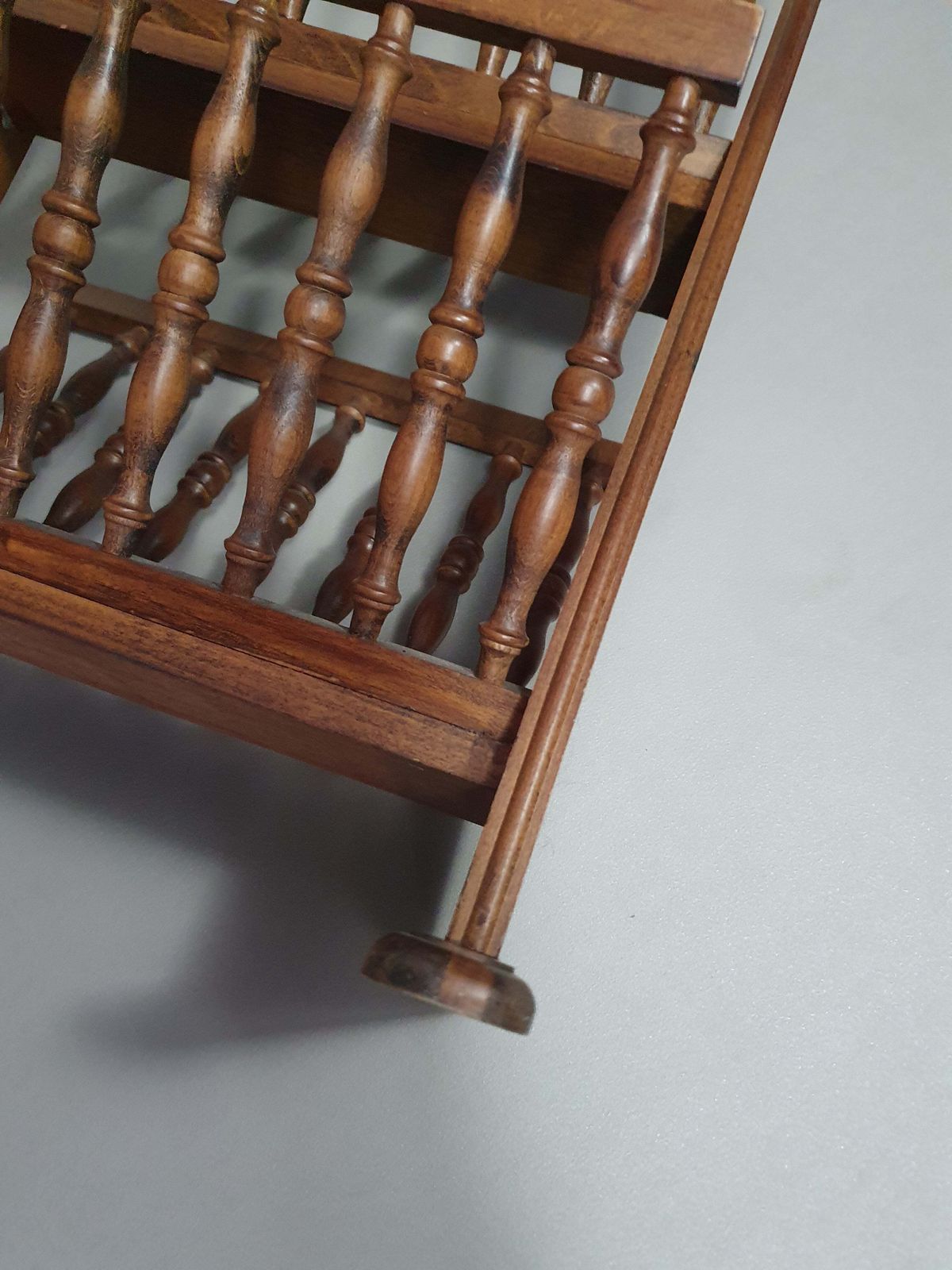 Double Dutch Wooden Magazine Rack , Wood Magazine Stand , Wood Magazine Holder, Mid Century Furniture photo furniture