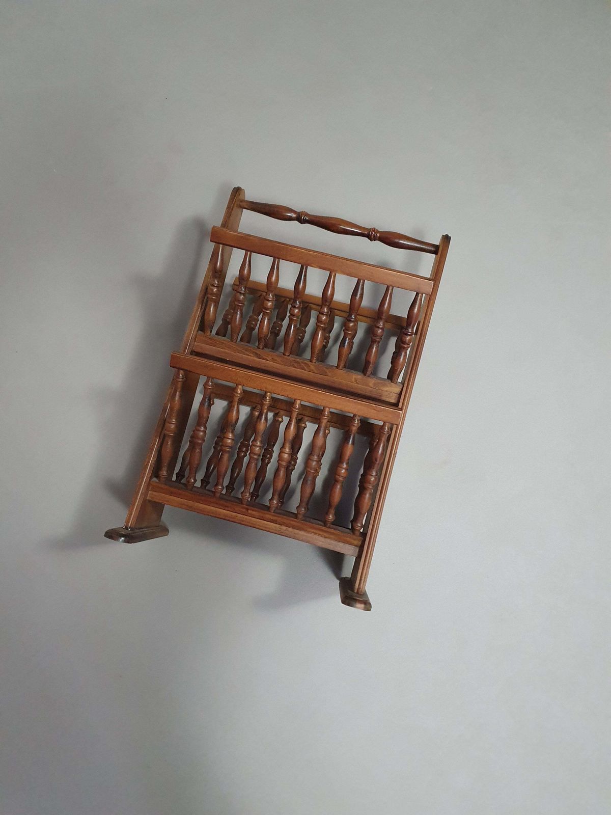 Double Dutch Wooden Magazine Rack , Wood Magazine Stand , Wood Magazine Holder, Mid Century Furniture photo Furniture