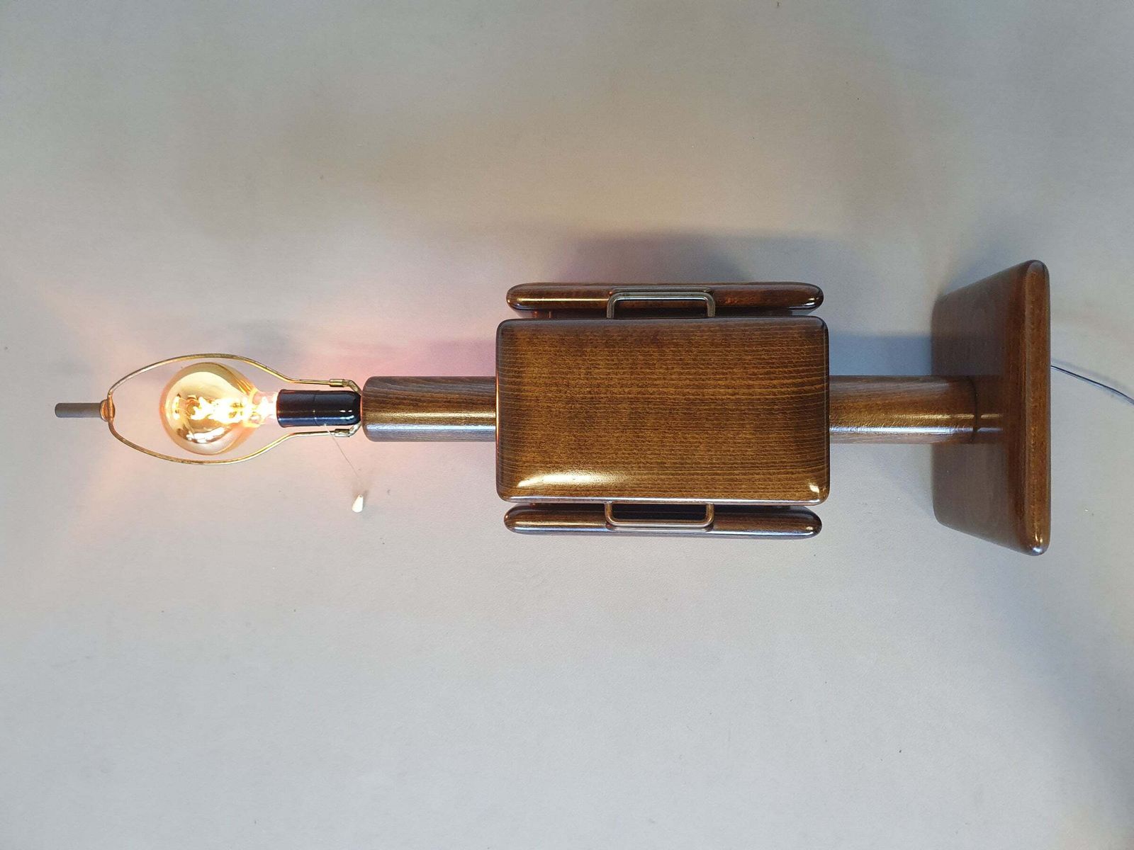 Large Brutalist Floorlamp 26 X 26 X 96 Cm Total Height. Mid Century Modern photo for sale