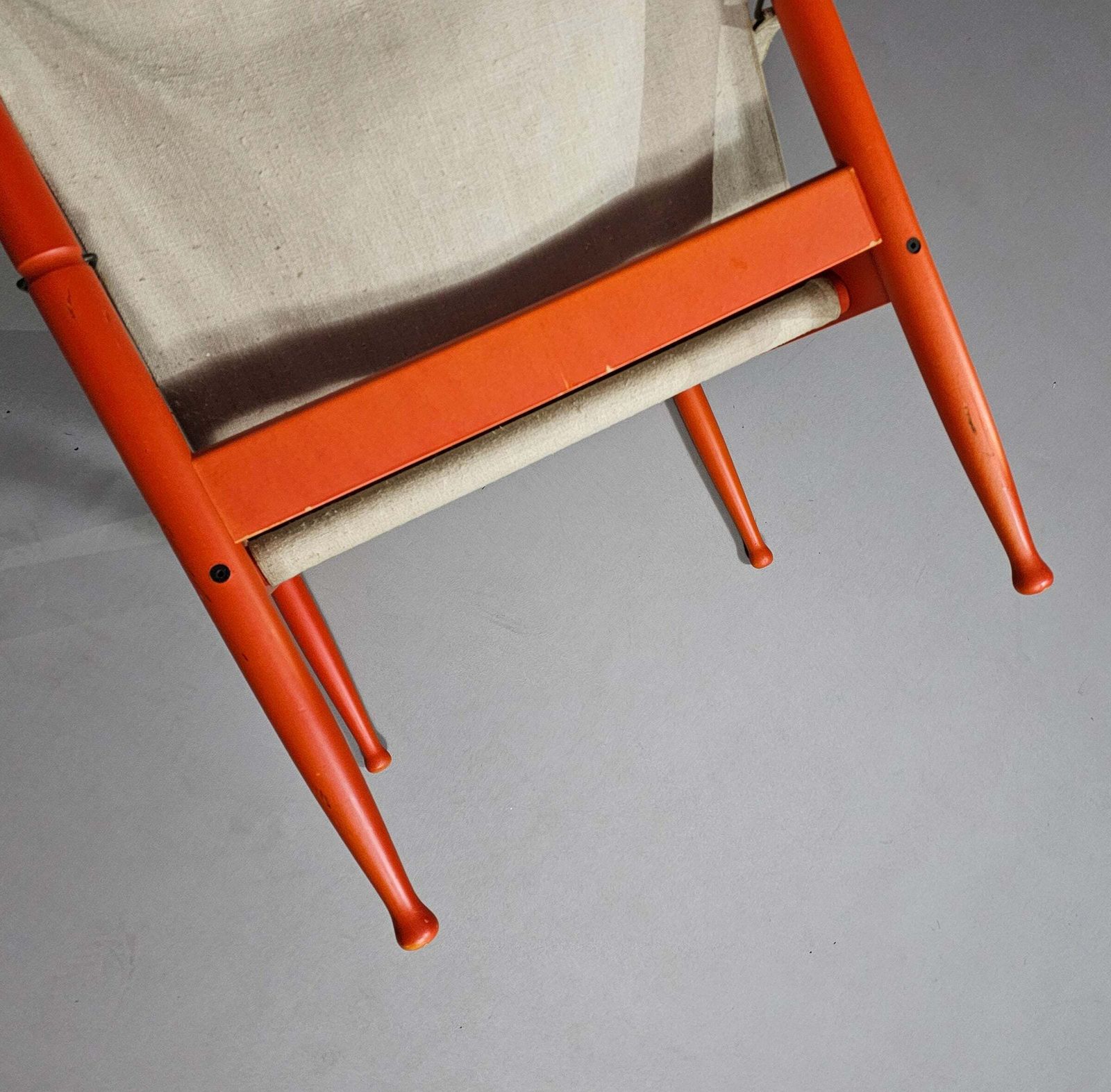 Furniture Safari Lounge Chair, Model 30, Designed By Erik Worts And Manufactured By Niels Eilersen, Denmark 1960. photo