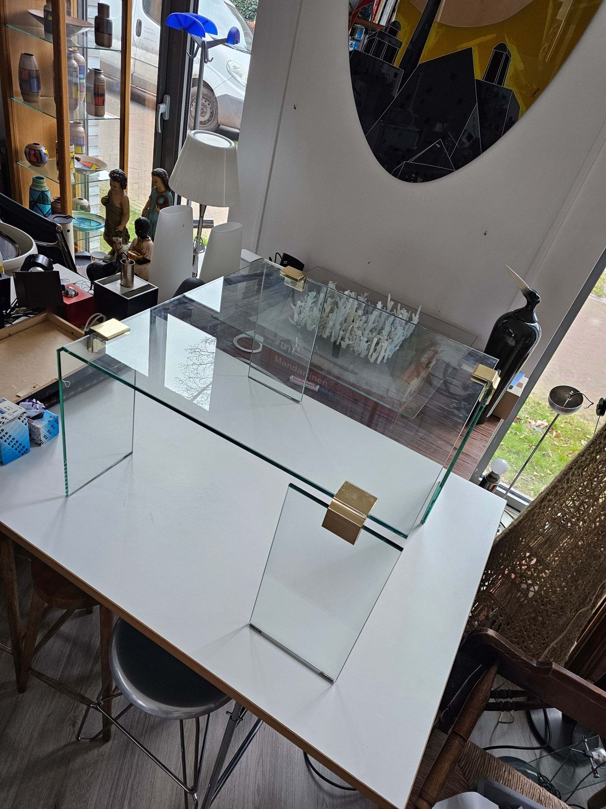 1980s Square Coffee Table / No Chips Or Scratches 70 X 70 X Height 43 Cm