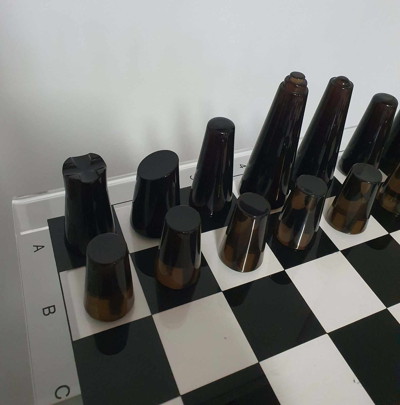 Acrylic Transparant / Lucite Chessboard 1980s / Chess Game photo buy