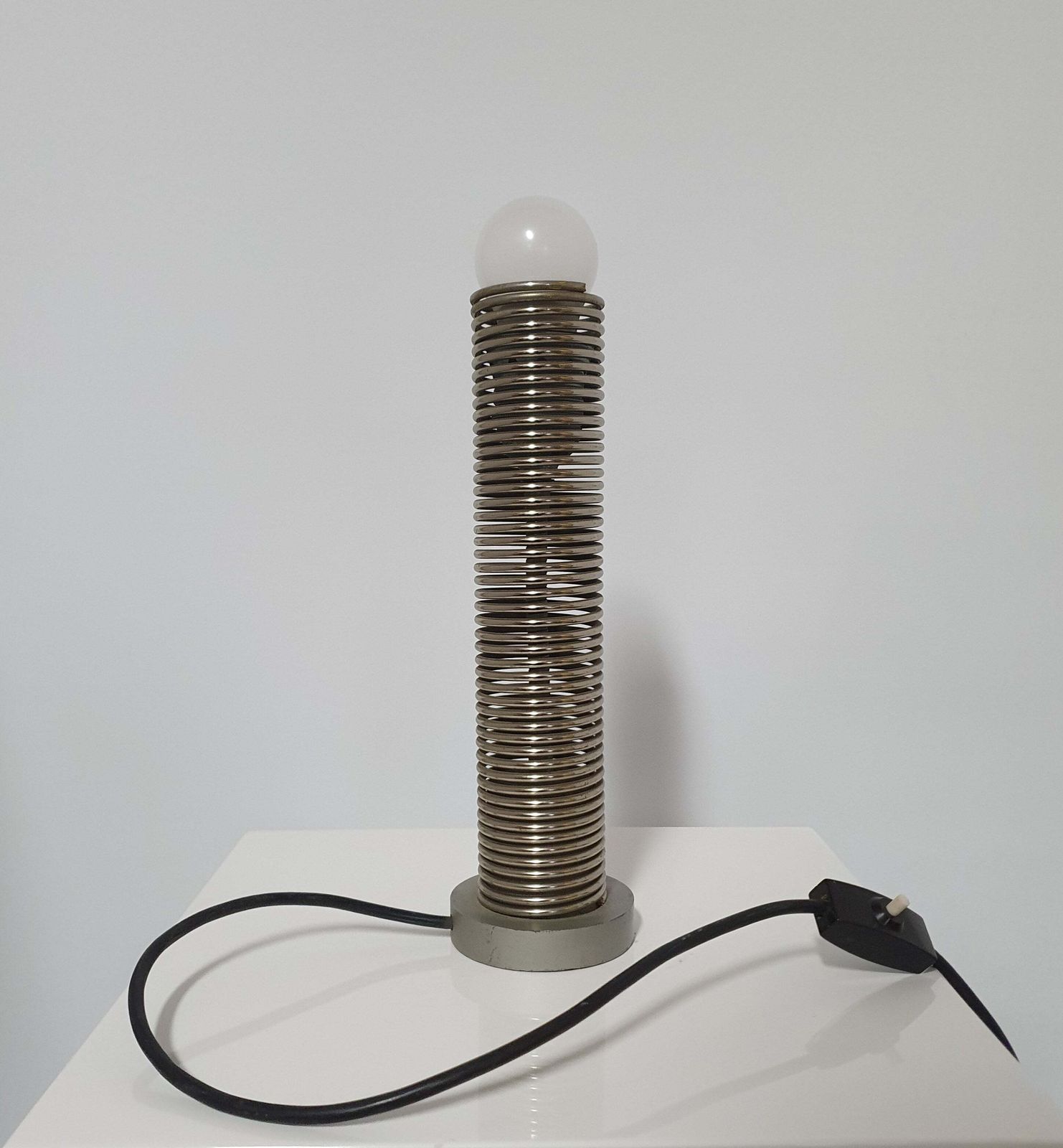 Spring Adjustable Table Lamp 1970's photo for sale