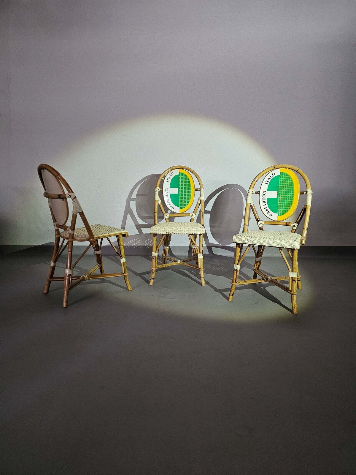 3 X Gasparucci Italo Ecc Antwerpen Tennis Chairs 1980s photo furniture