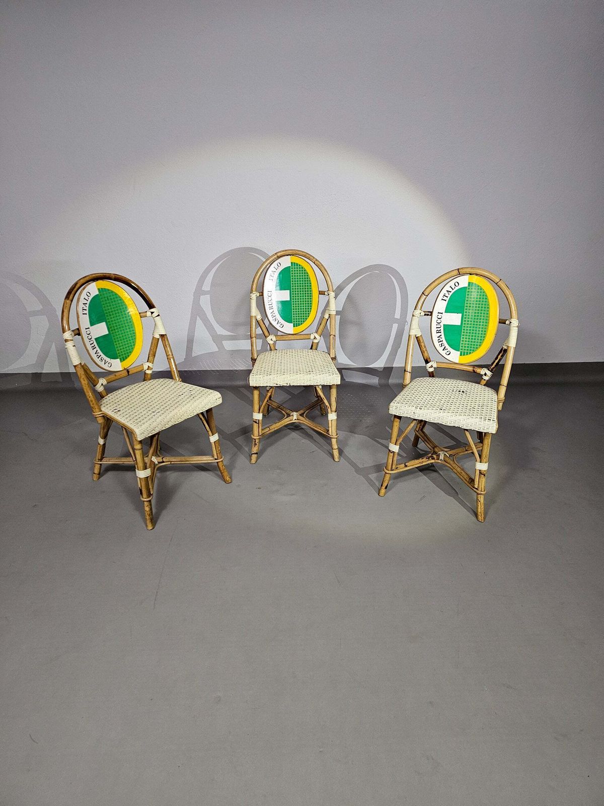3 X Gasparucci Italo Ecc Antwerpen Tennis Chairs 1980s photo for sale