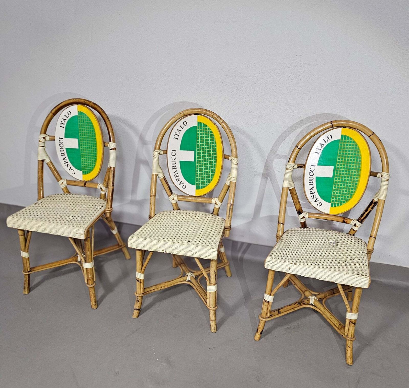 photo vinterior 3 X Gasparucci Italo Ecc Antwerpen Tennis Chairs 1980s