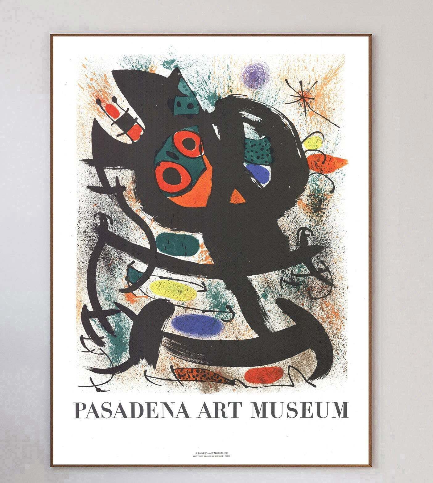 Joan Miro   Pasadena Art Museum" Original Vintage Poster" photo 442.0