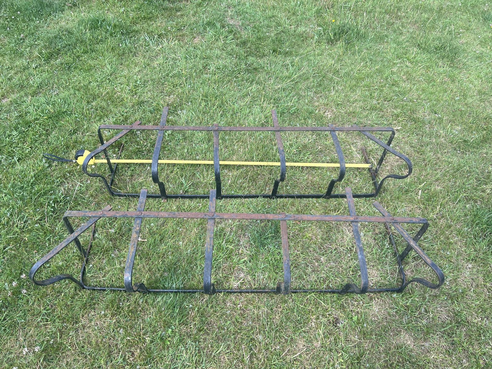 Vintage Wrought Iron Window Planter Support X 2 photo for sale
