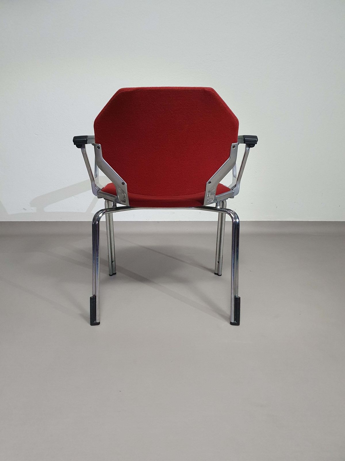 photo vinterior 9 X In Stock Froscher Retro 1970 Metal Hexagonal Office / Desk Arm Chair For Sitform