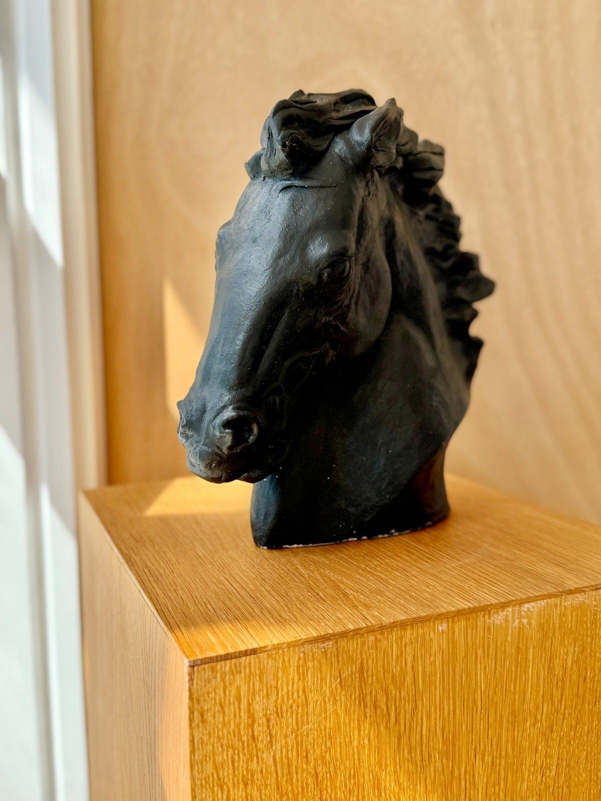 J. Spratt "Flaming Mane" Horse Head Sculpture Austin Productions 1978 photo Art