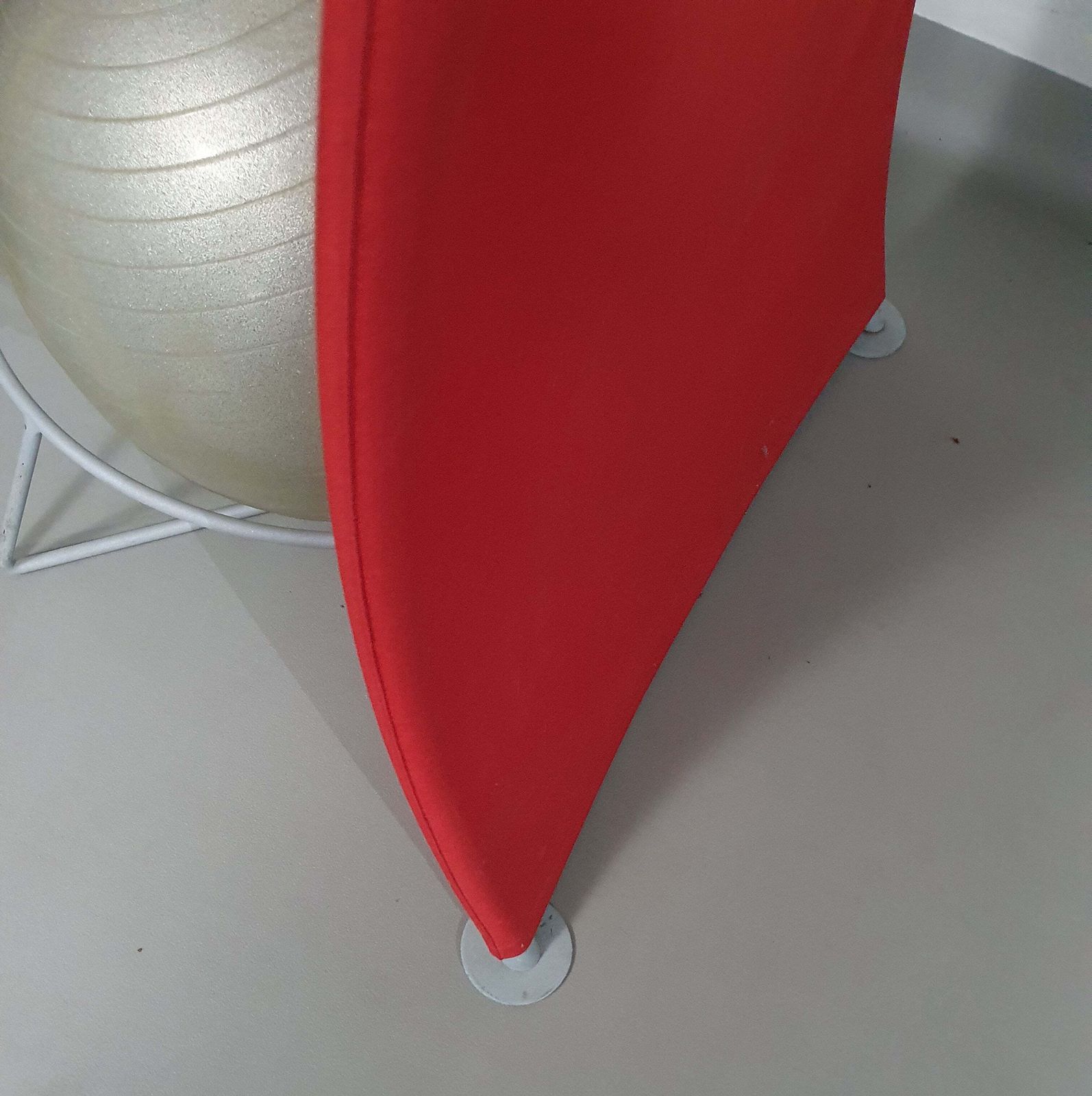 Italian Modern Red Ball Armchair San Siro Designed By Fabrizio Ballardini, 1995 photo vinterior