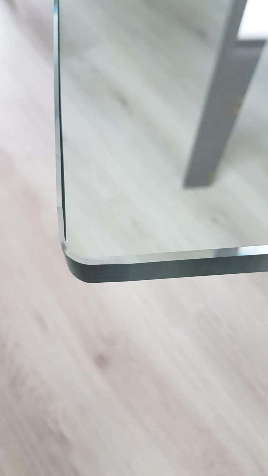 Brushed Steel Base Dining Table With Glass Topp   Doge   Carlo Scarpa For Simon   1970s photo vinterior