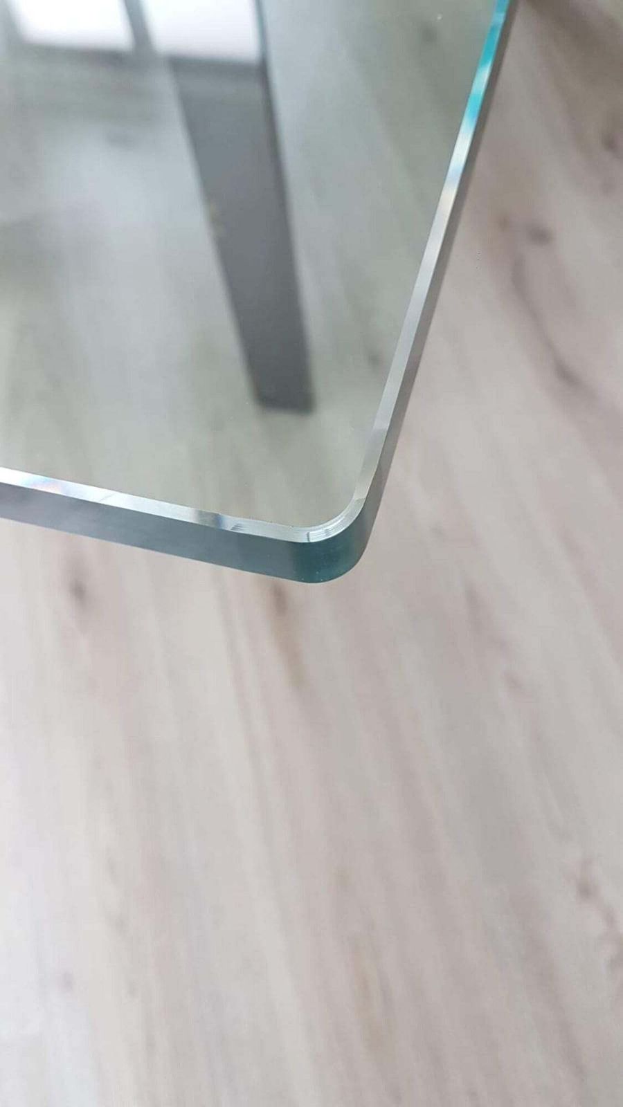 Brushed Steel Base Dining Table With Glass Topp   Doge   Carlo Scarpa For Simon   1970s photo buy