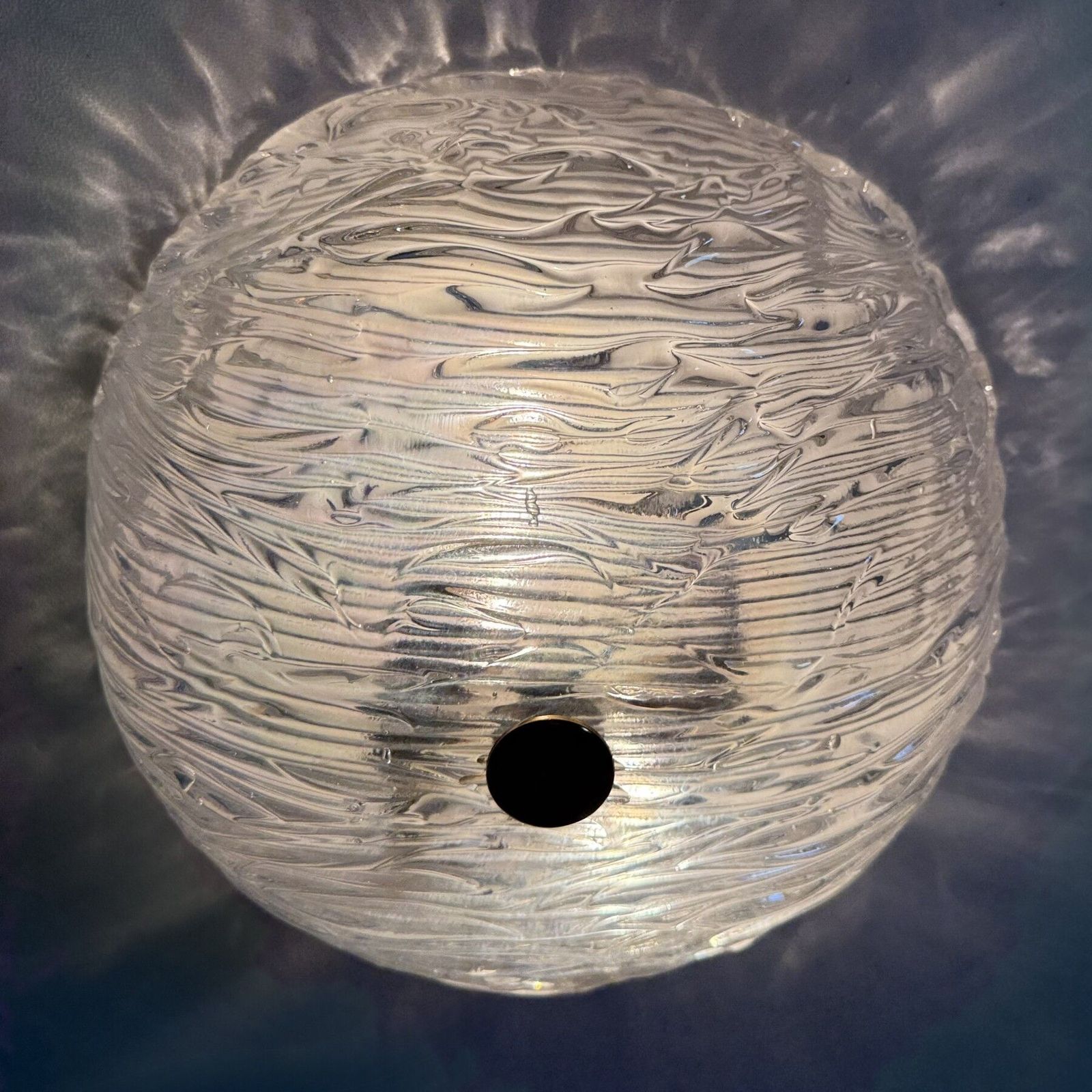 Carlo Scarpa Voor Venini Murano Glazen Plafondlamp, Jaren 1970 photo furniture