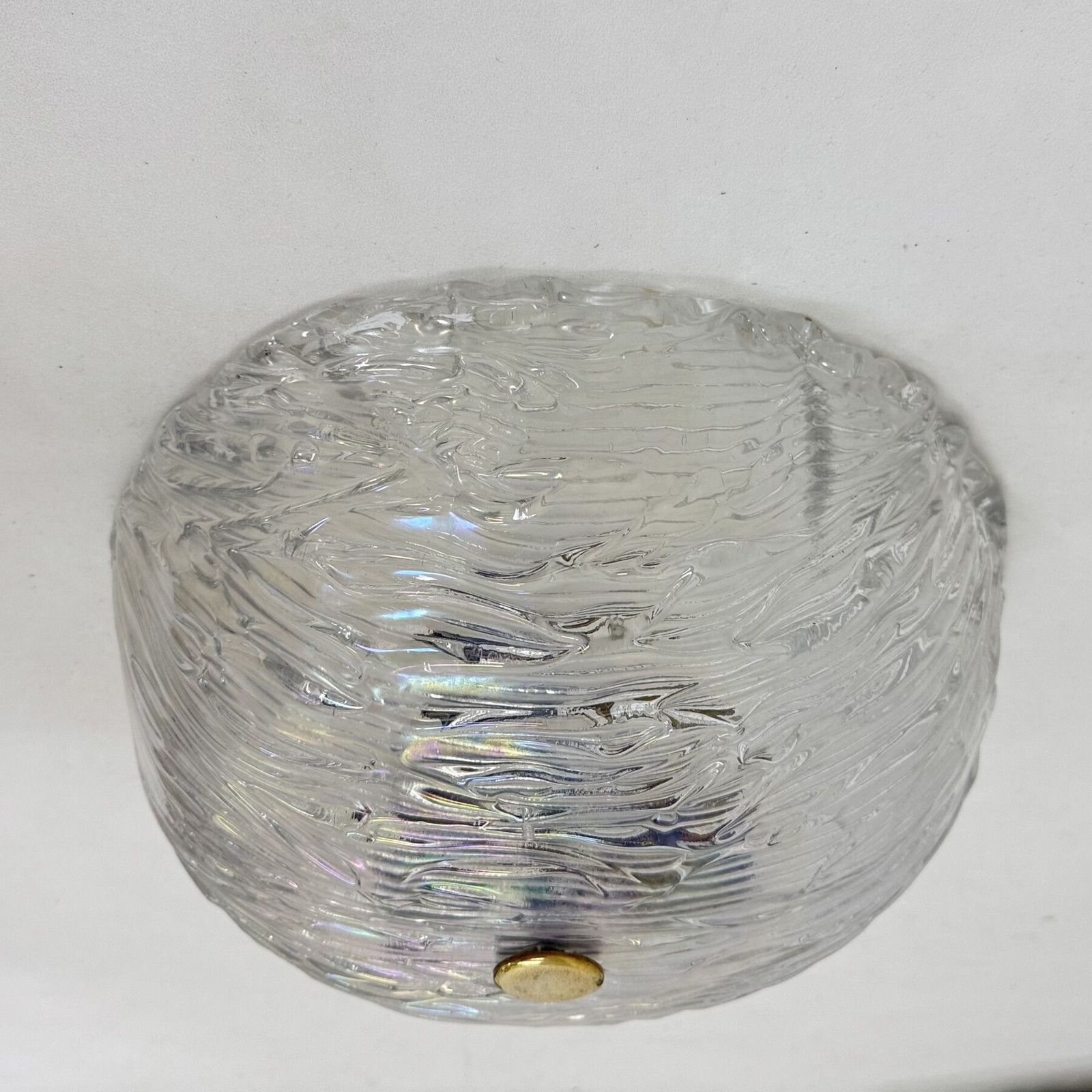 Carlo Scarpa Voor Venini Murano Glazen Plafondlamp, Jaren 1970 photo Verlichting