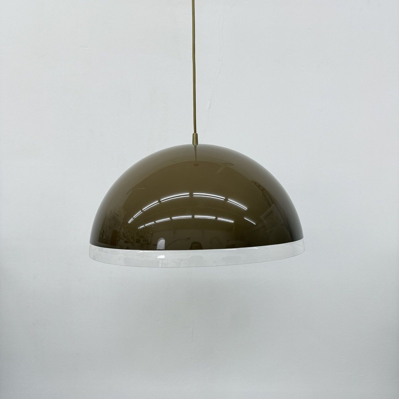 photo furniture Mushroom Hanging Lamp Brown , 1970s