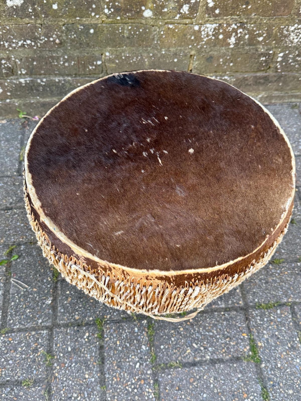 Vintage Ngoma African Drum; Authentic African Percussion Instrument, African Drum, African Decor   Vgc photo vintage
