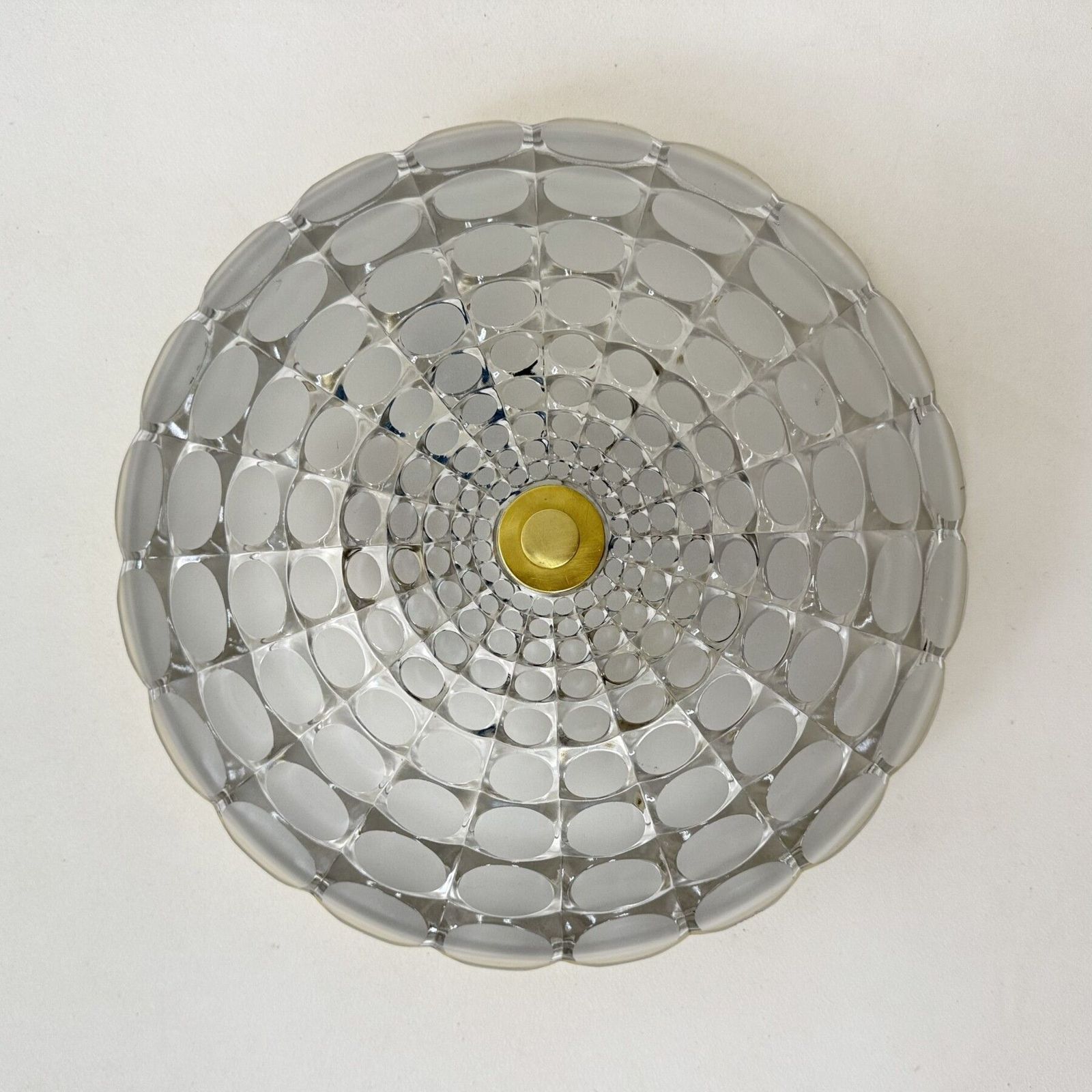 Mid Century Design Peil & Puzzler Glazen Plafondlamp, Jaren 1970 photo buy