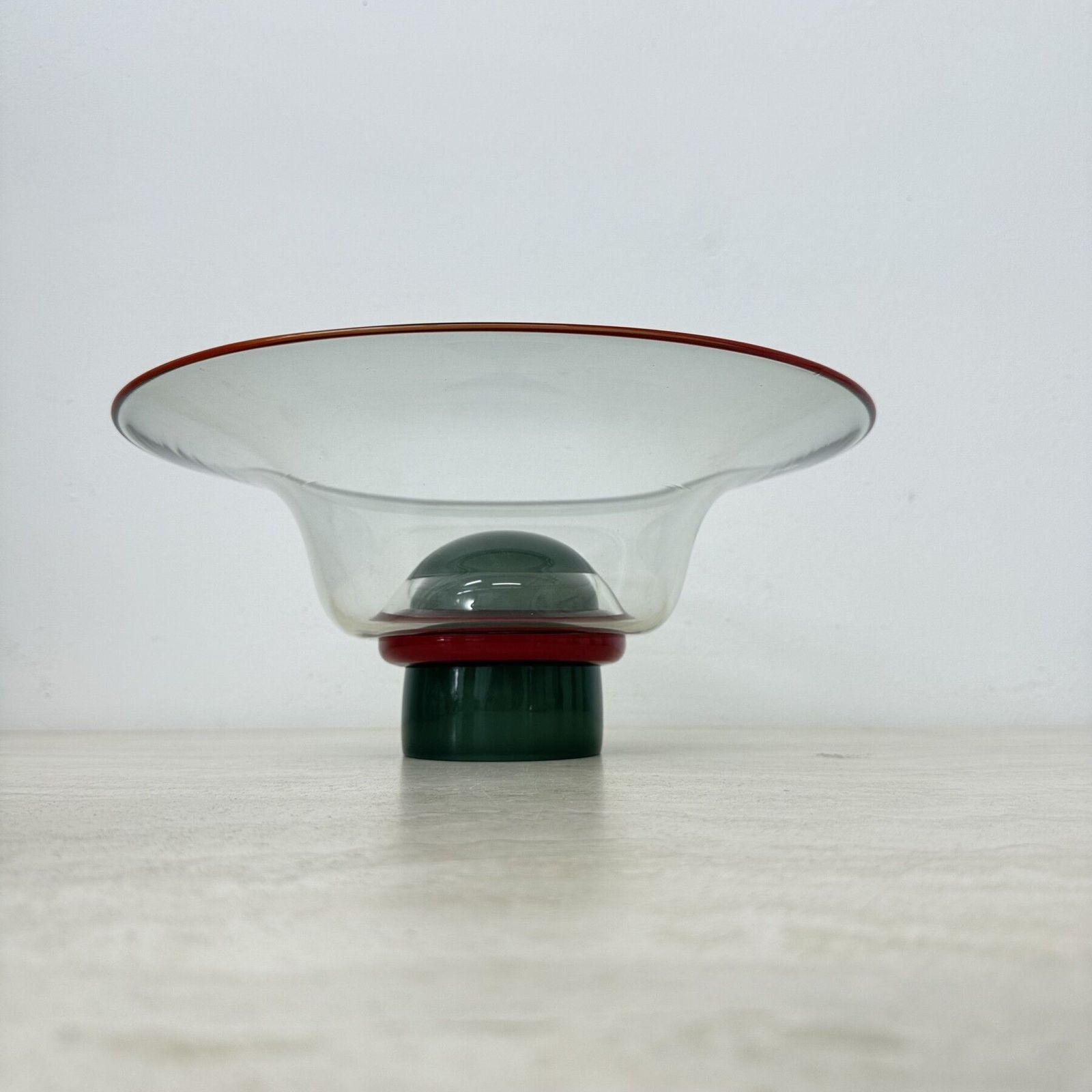 Mid Century Design Glazen Schaal, Italiaans, Progetti, Jaren 1980 photo furniture