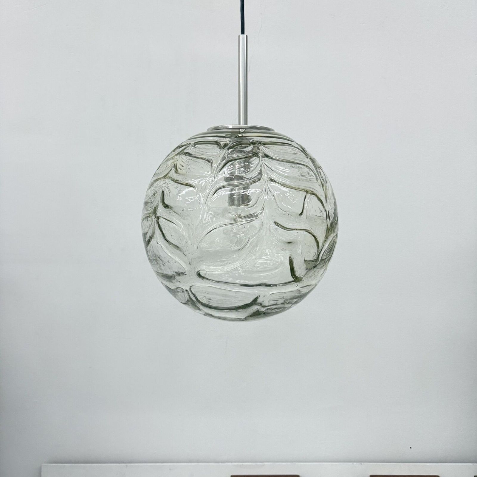 Doria Leuchten Glazen Hanglamp, Jaren 1970 photo buy